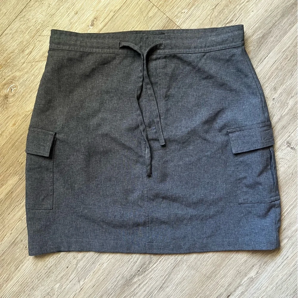 Vintage 90s Y2K Office Siren Minimalist Drawstring Cargo Skirt - Picture 3 of 11